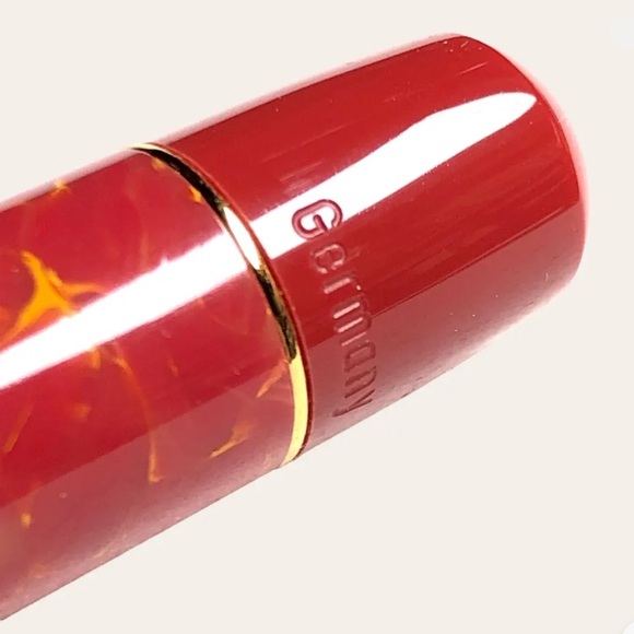 PELIKAN Fountain Pen Bright Red M101N 14K 800 Limited Marble Motif NWB - Picture 5 of 8